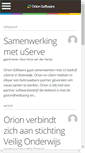 Mobile Screenshot of orionsoftware.nl