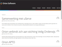 Tablet Screenshot of orionsoftware.nl