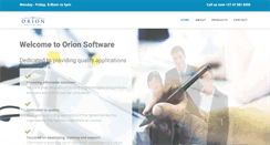 Desktop Screenshot of orionsoftware.com