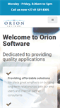 Mobile Screenshot of orionsoftware.com
